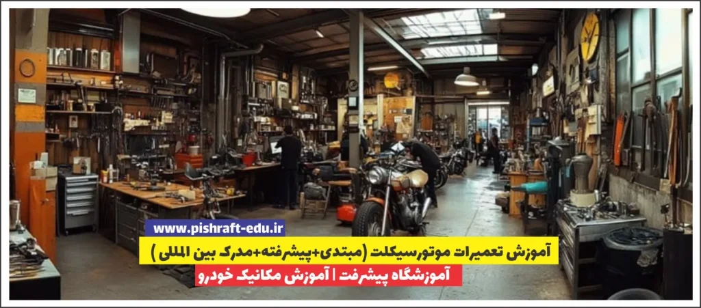 آموزش تعمیرات موتورسیکلت (مبتدی+پیشرفته+مدرک بین المللی )
