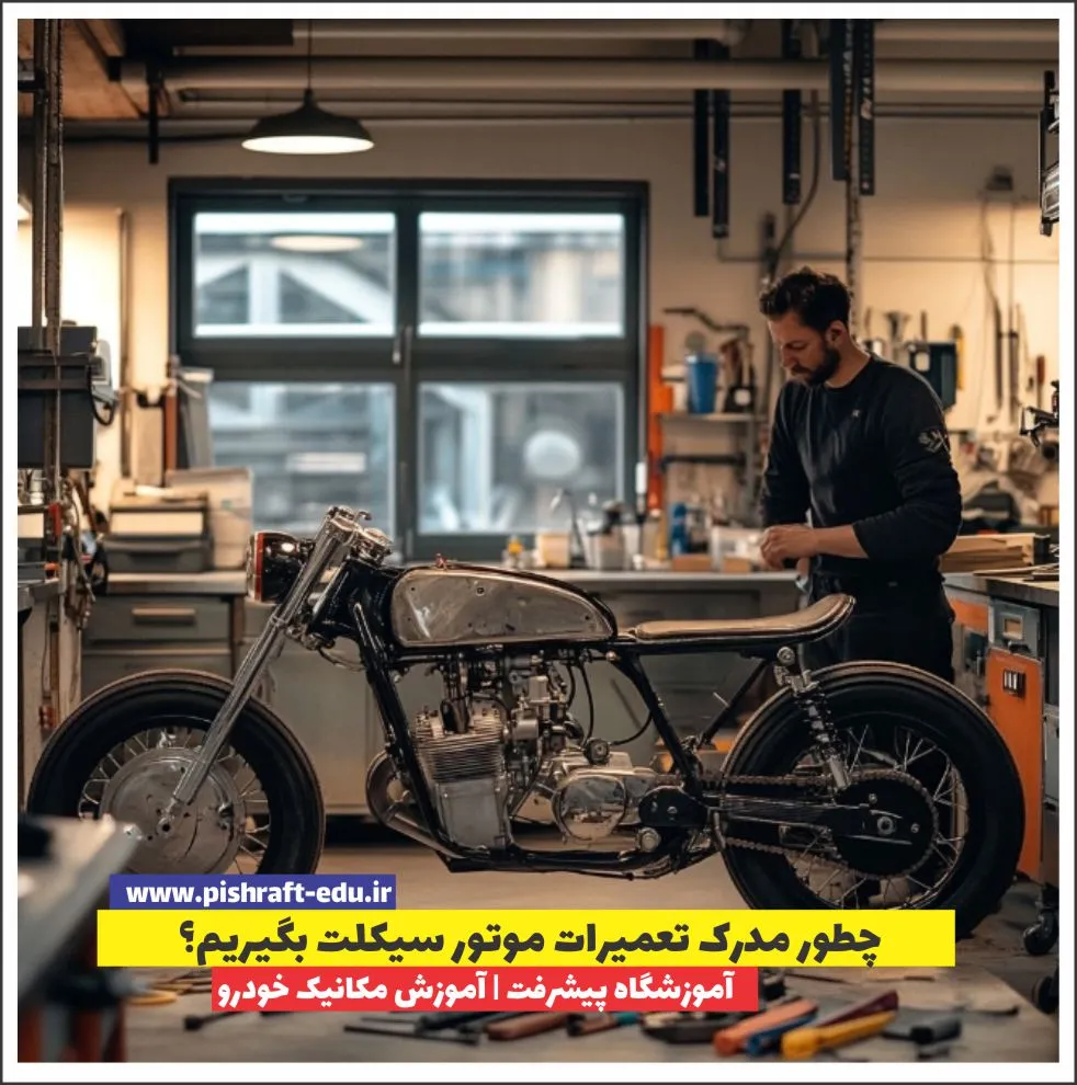 چطور مدرک تعمیرات موتور سیکلت بگیریم؟